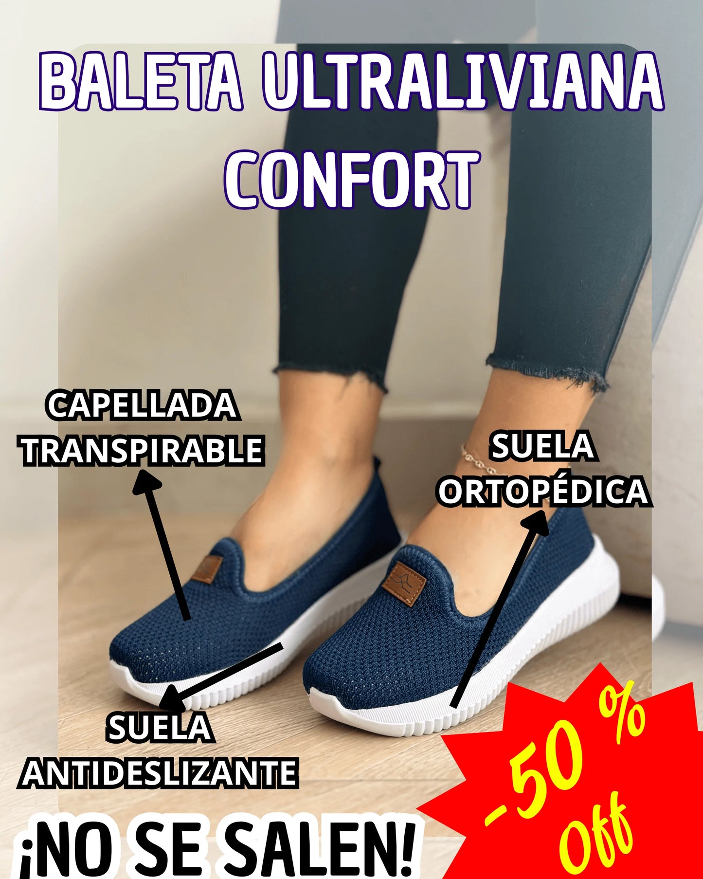 BALETA ULTRALIVIANA CONFORT SPORT 360