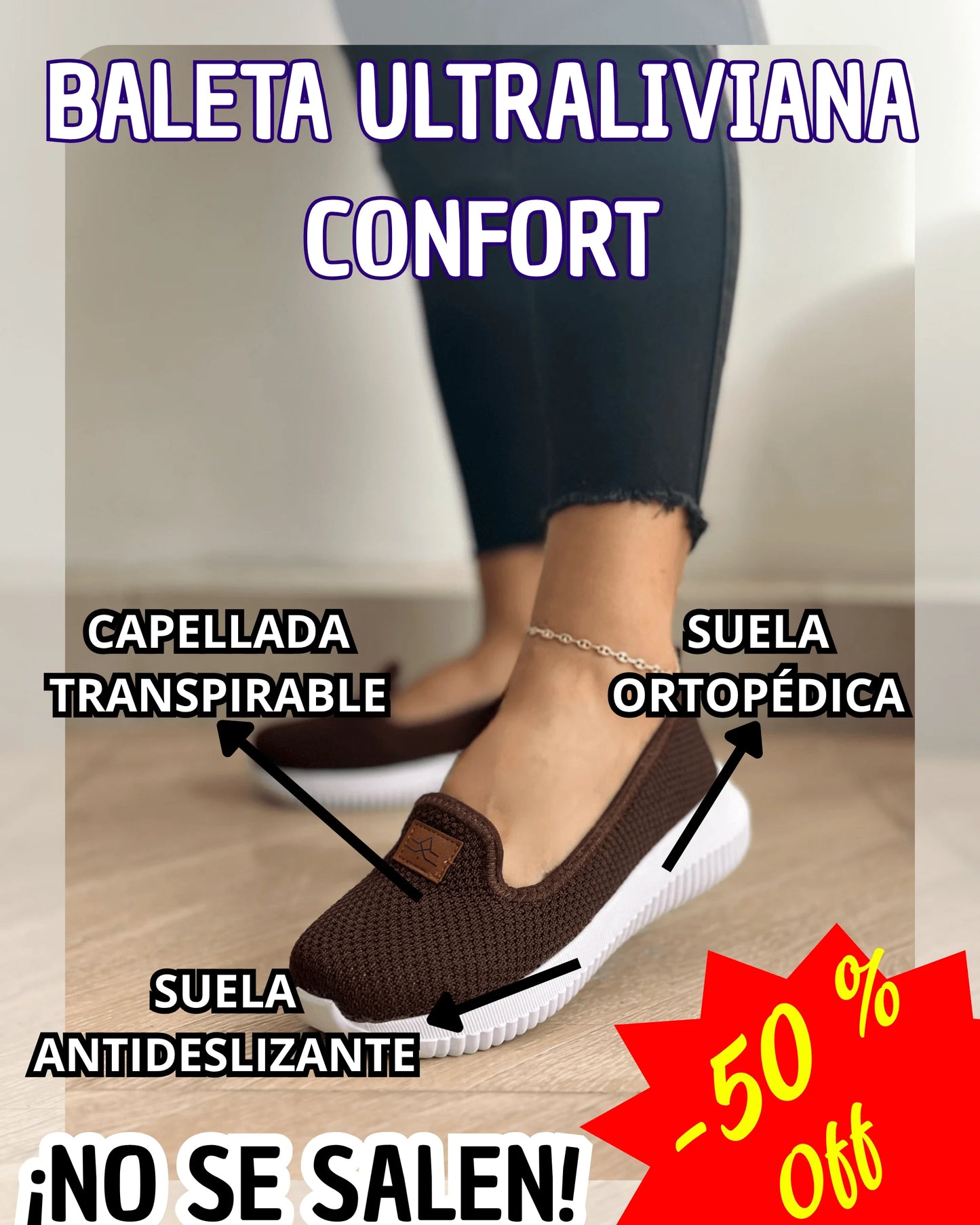 BALETA ULTRALIVIANA CONFORT SPORT 360