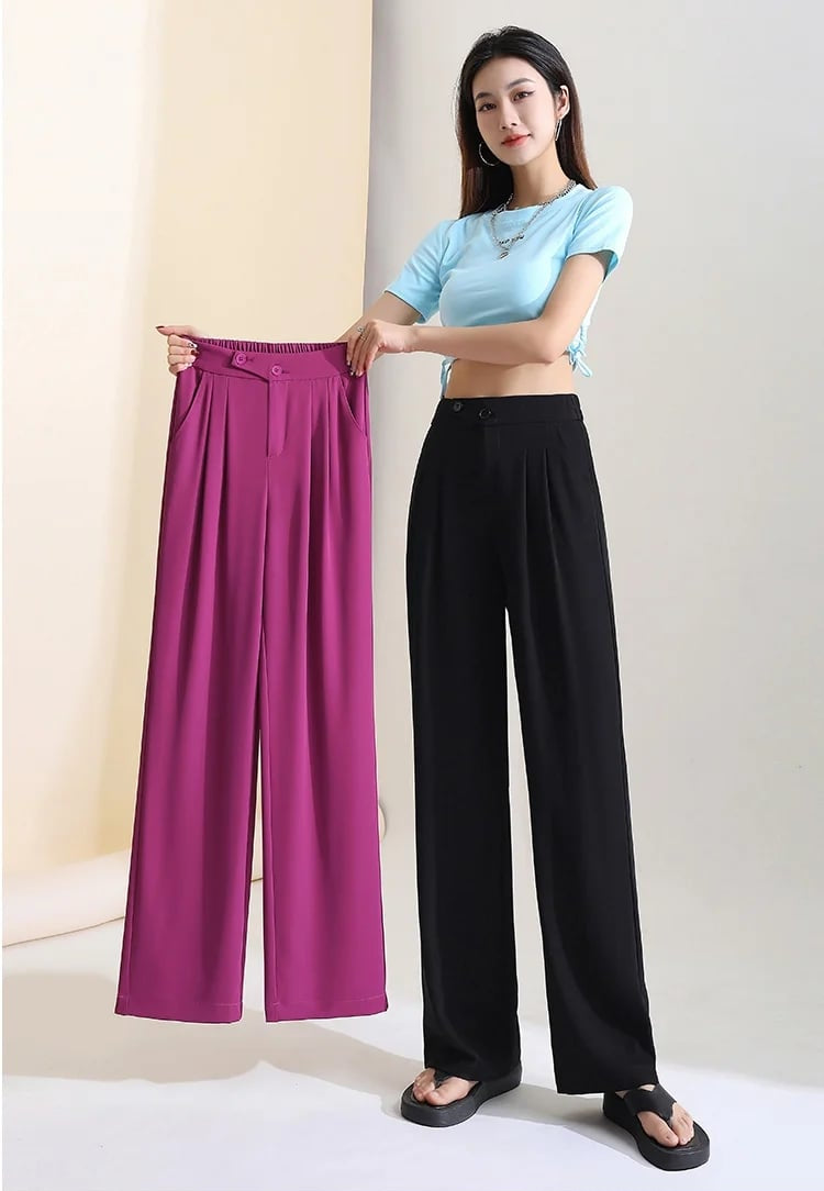 Pantalón Palazzo Mágico✨👗Tela Italiana💚🤍❤️Fresca