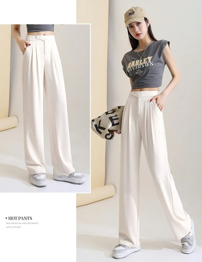 Pantalón Palazzo Mágico✨👗Tela Italiana💚🤍❤️Fresca