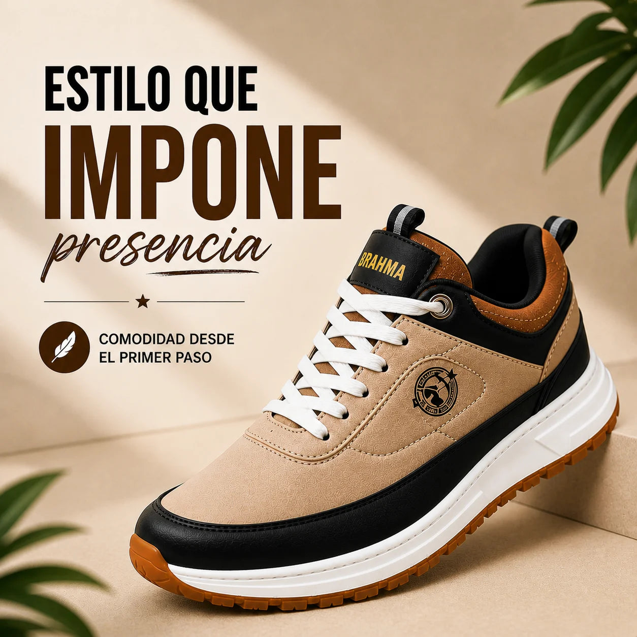 Brahma Prime Leather 👞TIpo cuero Ultraconfrot💯