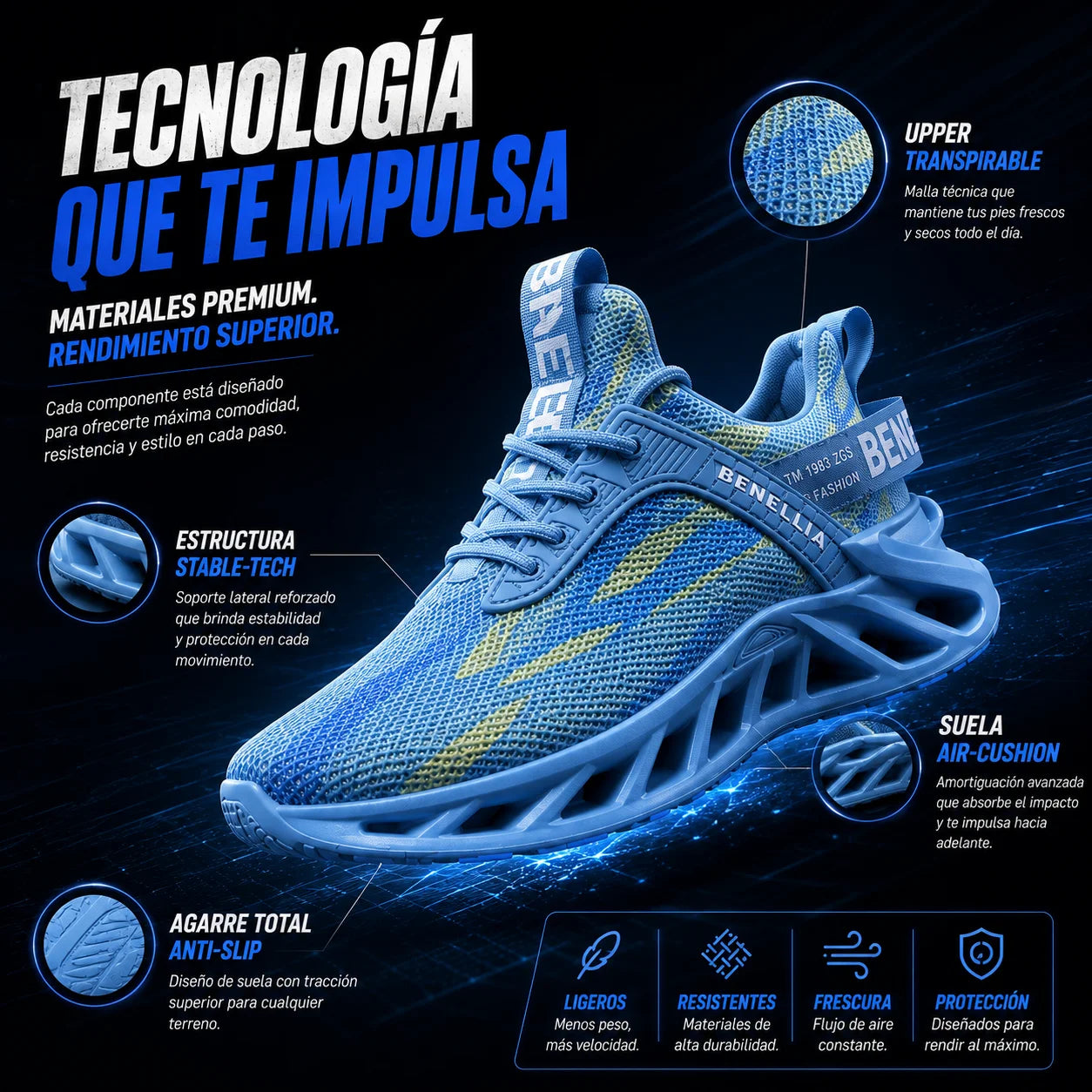 TENIS VELOCITY X SPORT ULTRACONFORT💯