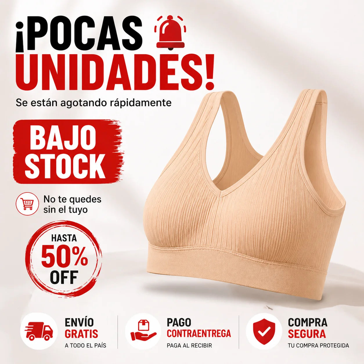 ✨👙🔥2X1 BRASIER SIN COSTURAS DE REALCE Y SOPORTE QUE TRANSFORMA TU ESTILO✨👙🔥