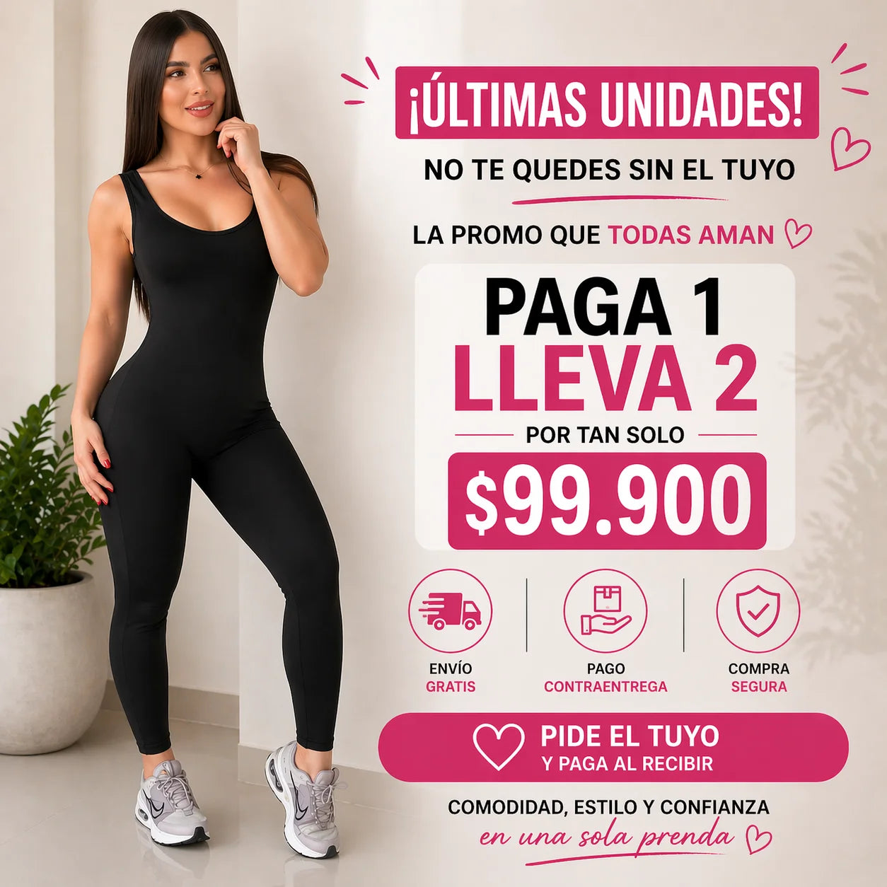 🔥2x1  Enterizo Doble Impacto moldeador💖