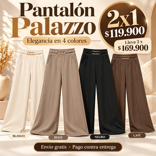 Pantalón Palazzo 2x1 en 4 colores